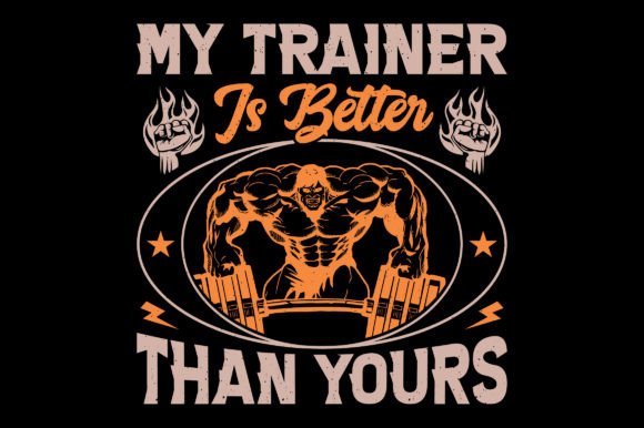 A Bold Gym Graphics Asset for Crafting T-Shirt Designs