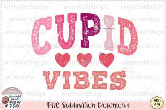 A Crafter's Review: Cupid Vibes Retro Valentine Graphics for T-Shirt Designs