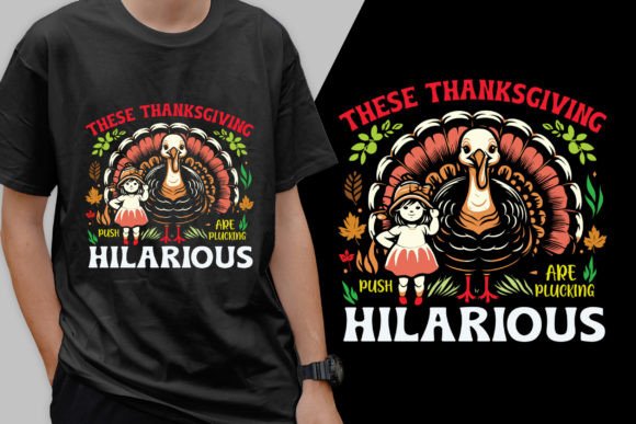 A Hilarious Modern Tee Design for Thanksgiving Graphics