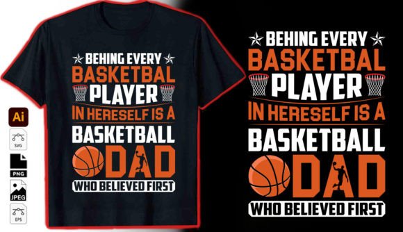 Basketball T-Shirt Graphics and Typography Designs