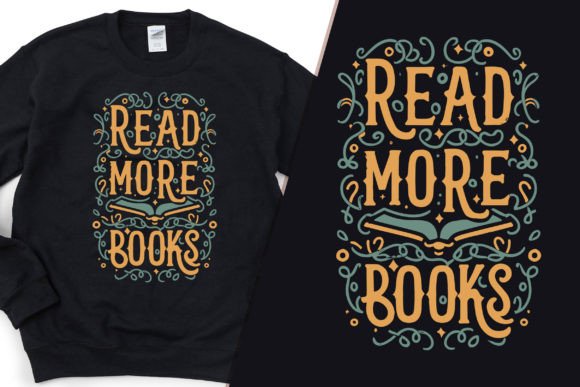 Graphics That Make Your Content Click: The 'Read More Books' T-Shirt Design