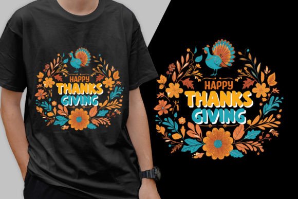 Happy Thanks Giving Graphics for T-Shirt Design & Editorial Use