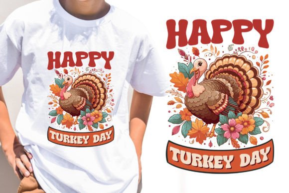 Happy Turkey Day: A Modern Tee Design for Brand Graphics