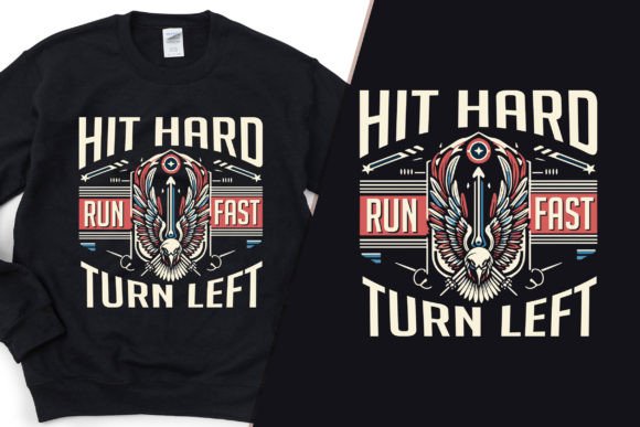 Hit Hard Run Fast Graphics for Bold Brand Identity