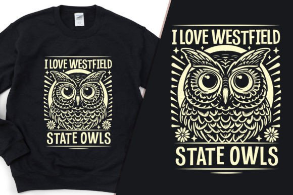 I Love WestField State Owls Tee: A Brand Design Asset Review