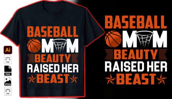 Integrating Baseball Mom Beauty Raised Her Graphics into T-Shirt Designs