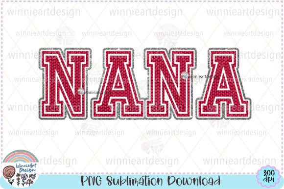 Nana Christmas Sublimation Graphics for T-Shirt Designs