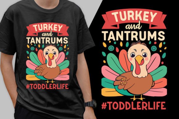 Turkey Tantrums Classy T-Shirt Design: A Versatile Graphic for Product Creation